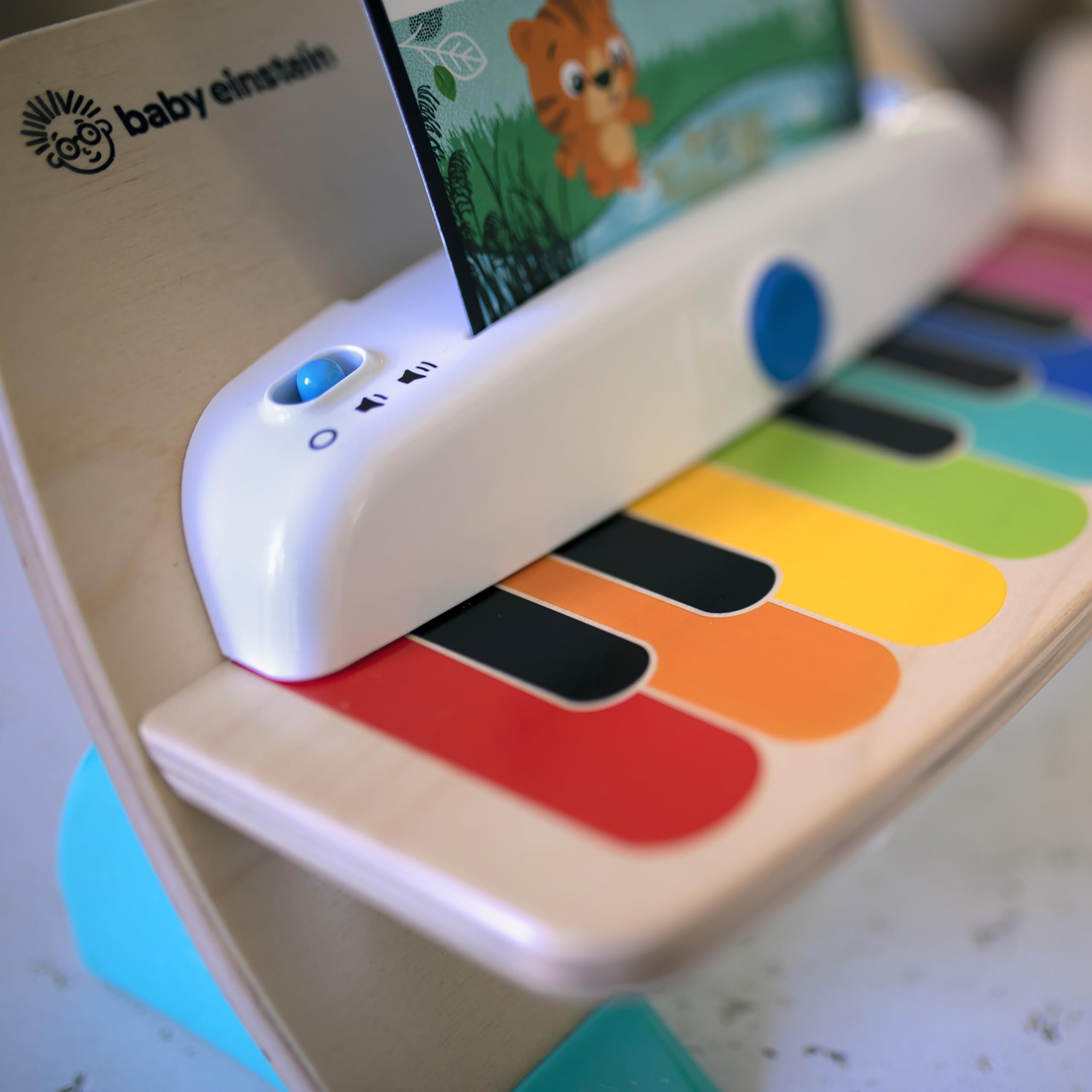 Baby Einstein and Hape Magic Touch Wooden Toy Piano, Montessori Musical Learning Toy for Babies and Toddlers 6mo+