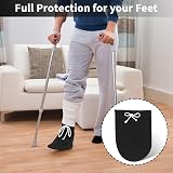 Prasacco Cast Sock Cover Adjustable Washable Below Knee Protector Black view 7