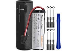 Timsenkoo Upgraded 3600mAh 00798-601-8207 Battery Replacement for Logitech Ultimate Ears UE Boom 2 Ultimate, UE Boom 2 Bluetooth Speaker with Repair Tool Kits