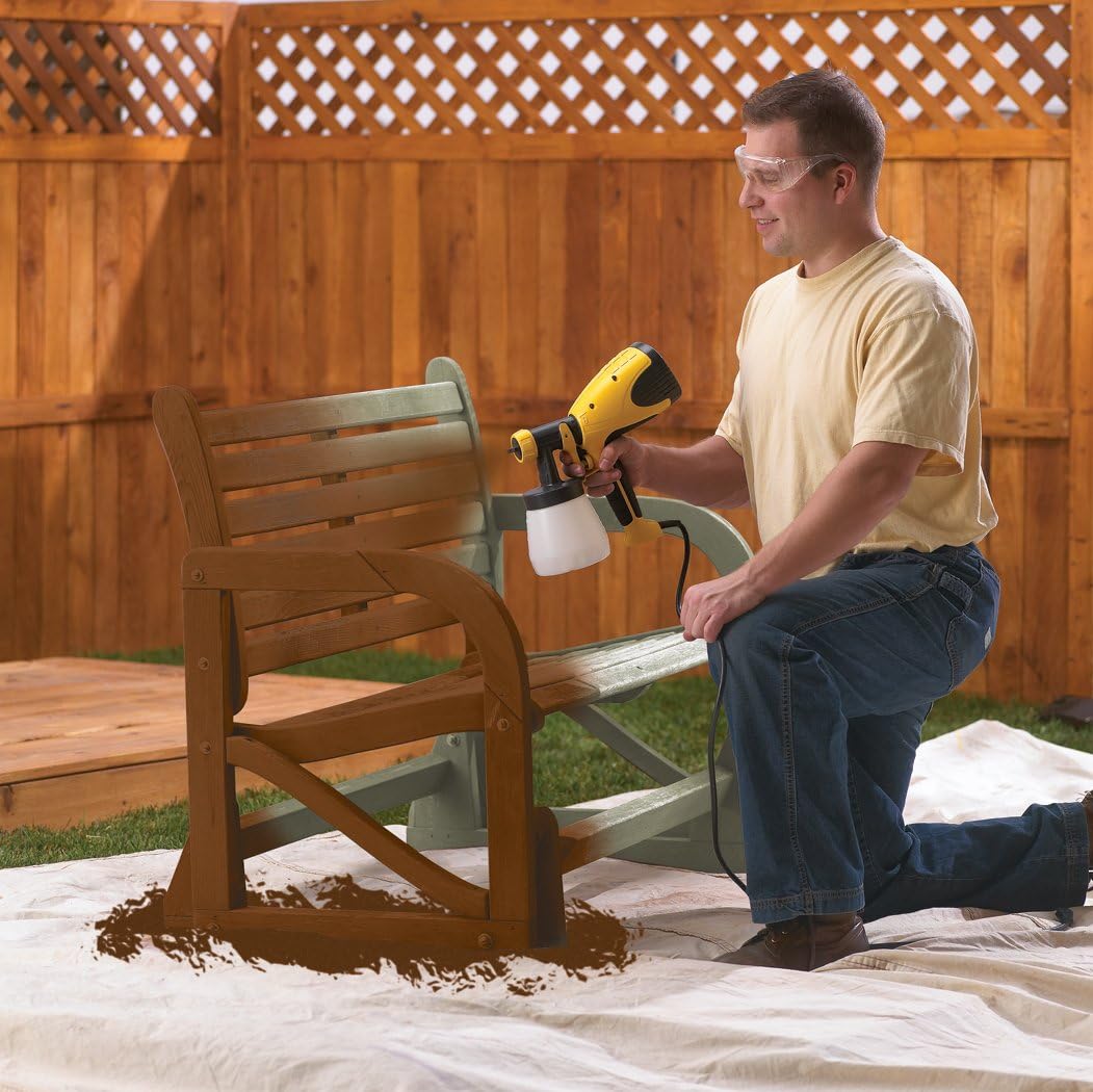 Wagner Spraytech 0518080 Control Spray Max HVLP Paint or Stain Sprayer, Complete Adjustability for Decks, Cabinets, Furniture and Woodworking, Extra Container included - Power Sprayers - 