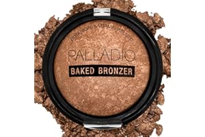 Palladio Baked Bronzer, Highly Pigmented and Easy to Blend, Shimmery Bronzed Glow, Use Dry or Wet, Lasts all day long, Provid