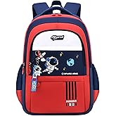 ZHANAO Boys Backpack Astronaut Sports Kids Backpack Space Schoolbag for Girls&Boys Elementary Student Bookbag