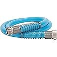 Camco EvoFlex 4 Foot Flexible PVC Drinking Water Hose for RV and Marine Use with 5/8 Inner Diameter and Nickel Plated Machined Fittings on Each End