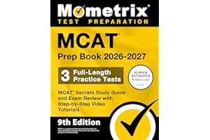 MCAT Prep Book 2026-2027 - 3 Full-Length Practice Tests, MCAT Secrets Study Guide and Exam Review with Step-by-Step Video Tut