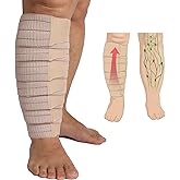Femovaz® 1 PC Adjustable Lymphedema&Compression Wrap for Leg | Relieves Swelling, Edema, Lipedema | Breathable | Anti-Slip | All-Day Comfort,Long(L)