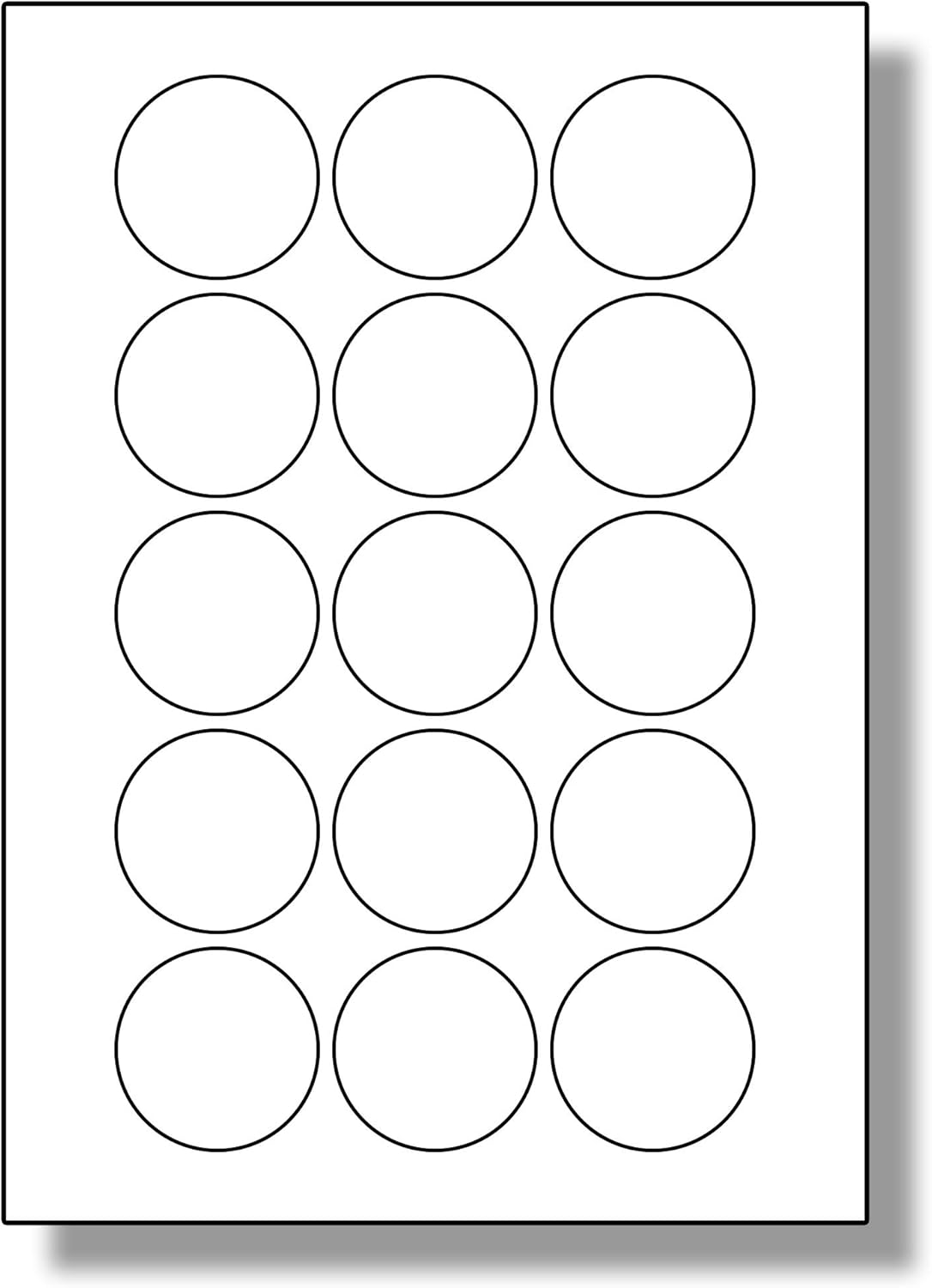 plain round sticker sheets
