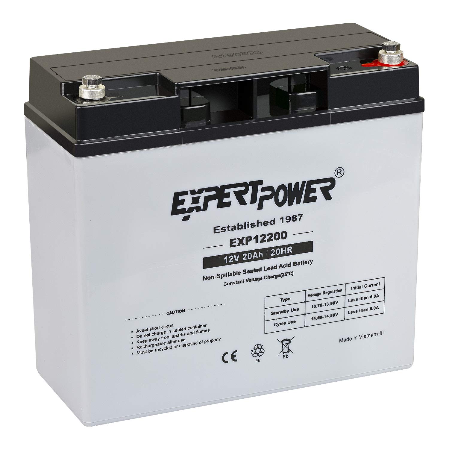 ExpertPower EXP12200 12V 20AH Lead_Acid_Battery Buy Online in UAE