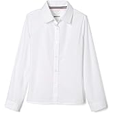 French Toast Girls' Long Sleeve Pointed Collar Short