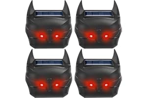 JAHYELEC 4 Pcs Solar Nocturnal Animal Repeller Outdoor Predator Lights for Chicken Coop Deer Repellent Devices Light Sensor Coyote Deterrent, Effective Guard Solar Predator Eyes Skunk Repellent for Yard