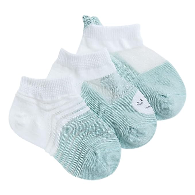 Amazon 3ペア赤ちゃんの子供夏の靴下極薄メッシュ通気性の男の子