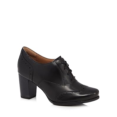 clarks black brogue boots