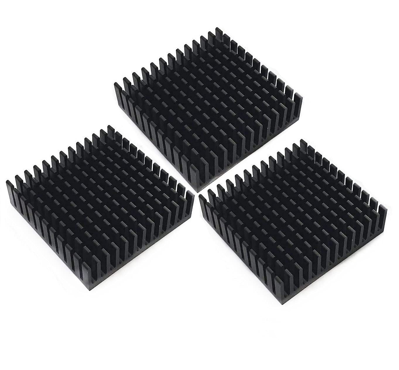 Ruimou 3pcs Aluminium Heatsink 40mmx40mmx11mm, Suitable for 3D Printer Nema 17 Stepper Motor Heatsink