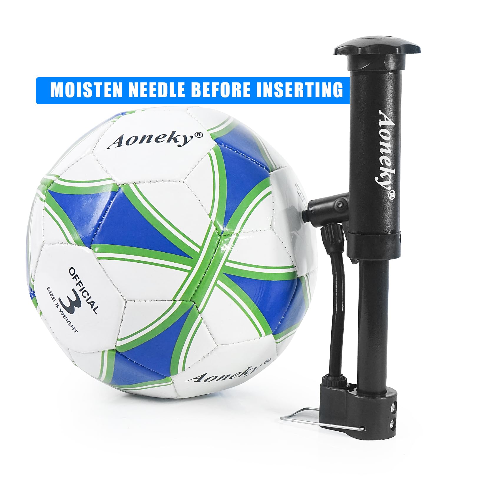 Aoneky Soccer Ball with Pump