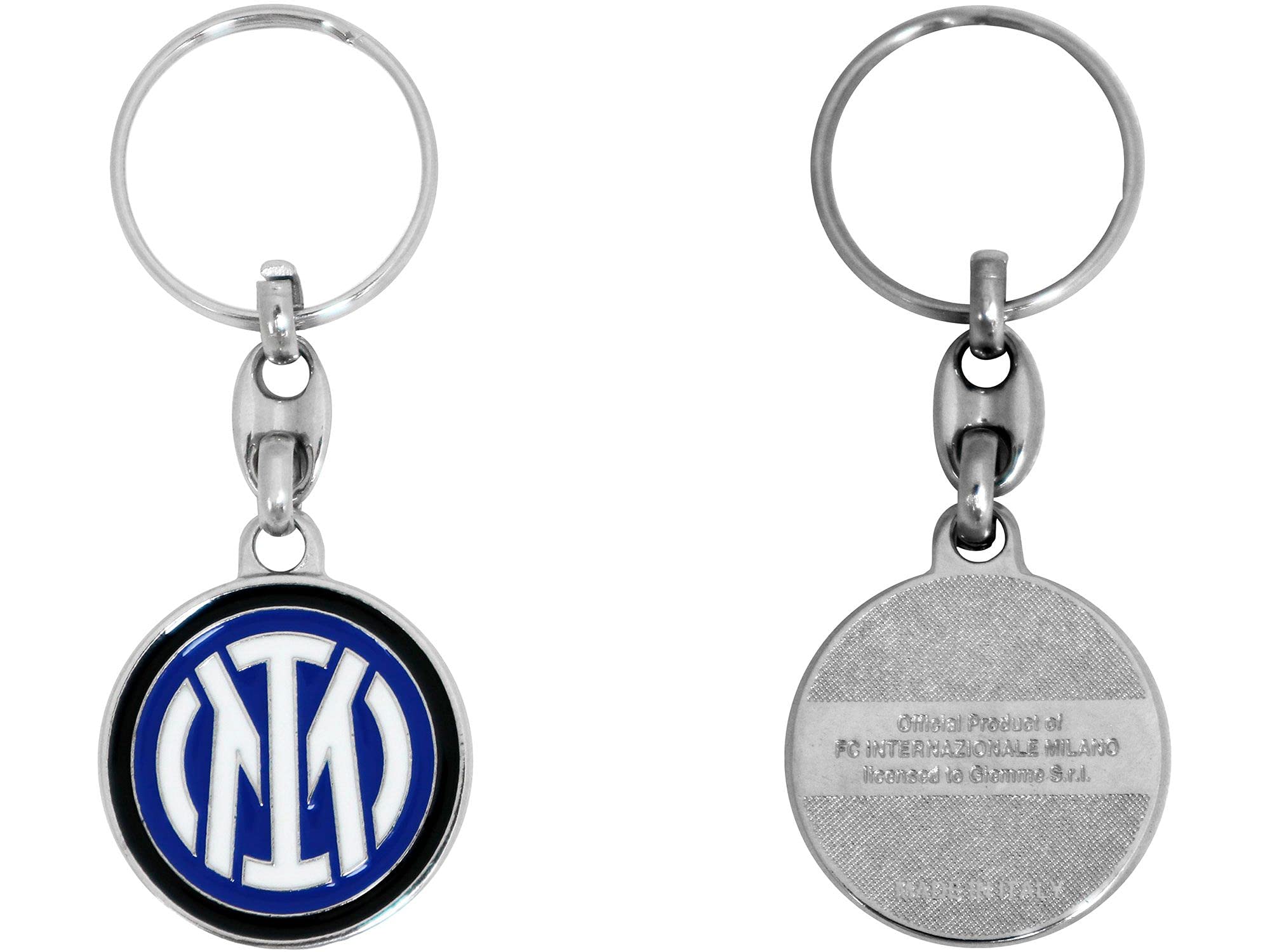 Giemme Original official painted metal logo inter new key ring
