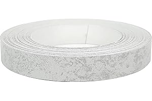 FD FURNDIY Furndiy 3/4" x 50' Roll of Stone Grey Pre-Glued Melamine Edgebanding Tape - Melamine Edgebanding Tape - Iron on Edge Band - Melamine Edging for Easy Furniture Restoration, Cabinet, Table Repairs