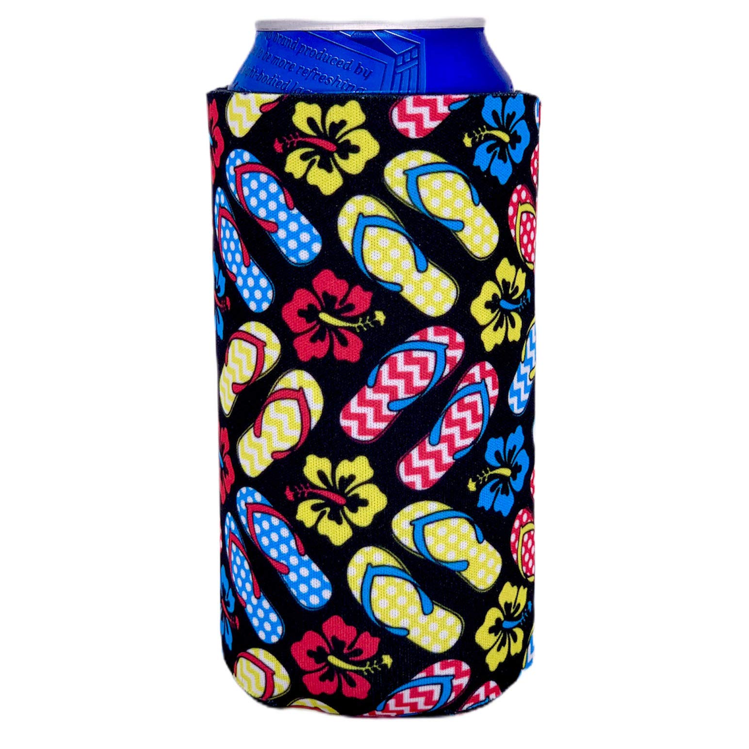 Flip Flop Pattern 16 oz. Can Coolie