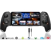 Megadream Phone Controller for iPhone 17/iPhone 16/iPhone 15/Android USB C Mobile Gaming Controller with 3.5mm Audio Jack, Remote Player Gamepad for PS5/PS4/Xbox/PC, Cloud Game, Plug and Play, Hall Joysticks/Hall Trigger, 2 Mappable Buttons
