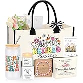 JTENGTOP Retirement Gift for Woman 2026, Teacher Coworker Mom Grandma Retirement Gifts for Women Set of 6
