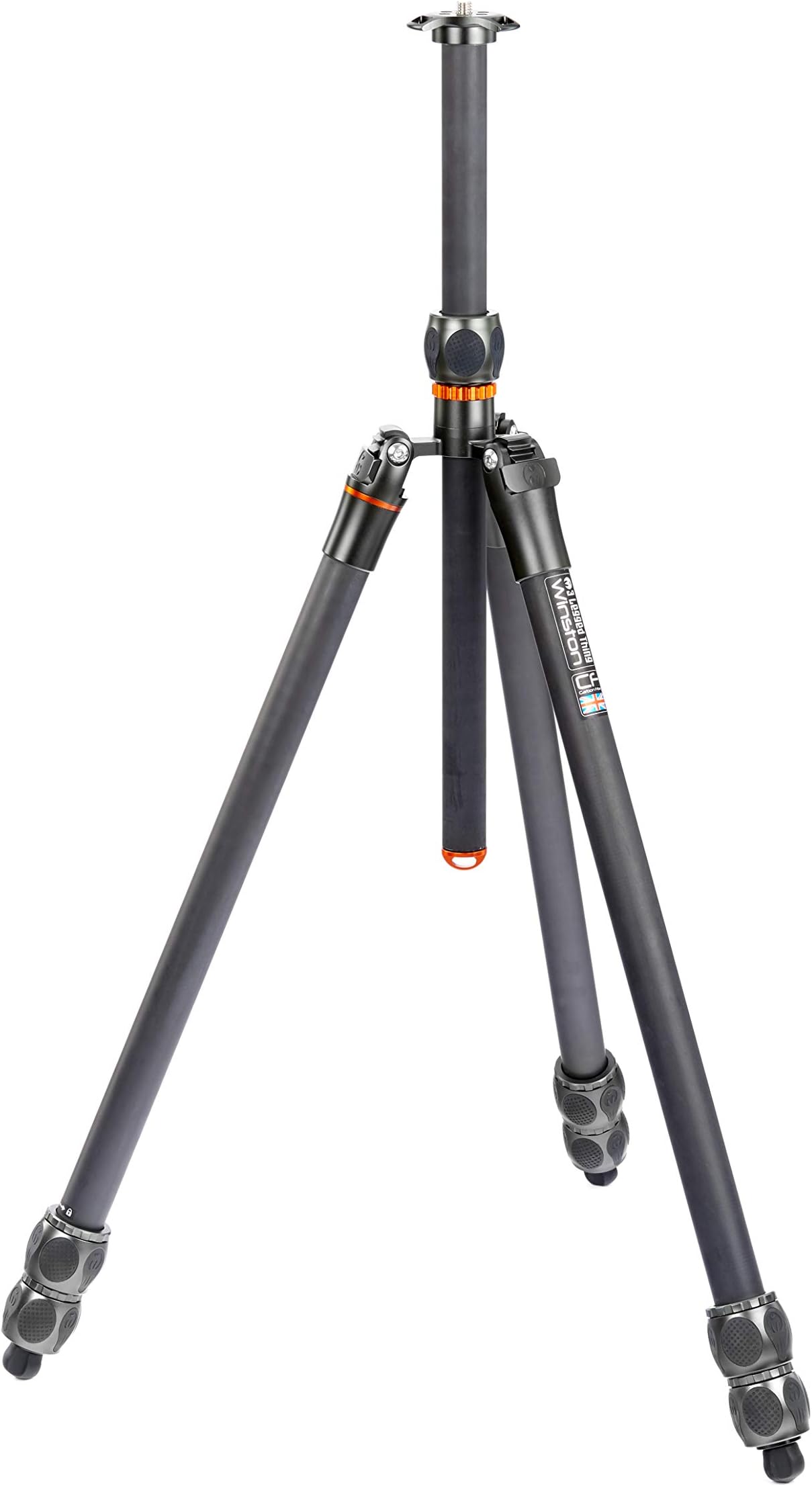 3 Legged Thing Eclipse Winston, Versatile 3-Section Carbon Fibre Tripod System (Slate Grey)