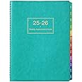 2025-2026 Weekly Appointment Book & Planner - Large 2025-2026 Daily Hourly Planner, JUL 2025 - JUN 2026, 8.5" x 11", Appointment Book with 15-Minute Interval, Thick Paper, Pocket, Turquoise