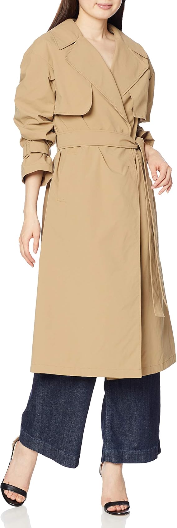 Amazon ナノ ユニバース Nano Universe オーバーガウントレンチ F ベージュ ｎａｎｏ ｕｎｉｖｅｒｓｅ ｗｏｍｅｎｓ コート ジャケット 通販