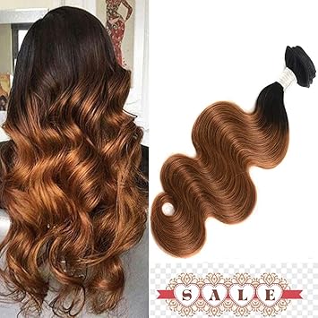 Amazon Com Xiaoyuan 8a Brazilian Ombre Body Wave Bundles Virgin
