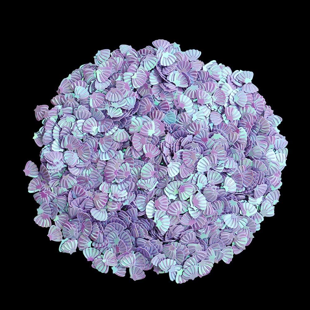 Nail Sequins Stickers,3D Makeup Colorful Beauty Tool Manicure Tips Glitter Paillette Sea Shell Nail Sequins Stickers Nail Art Decoration(7)