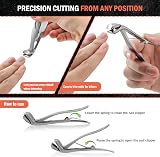 BEZOX Angled Head Toenail Clippers Thick Nails Ergonomic Stainless Steel view 5