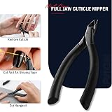 FVION Cuticle Trimmer Professional Nippers with Rubber Handle Dark 5mm view 6