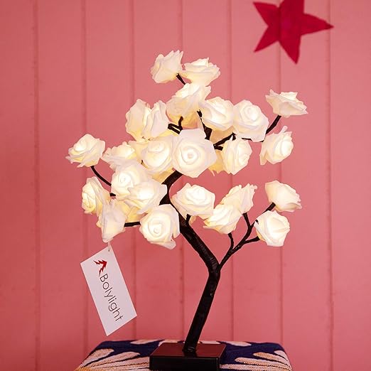 flower table lamp
