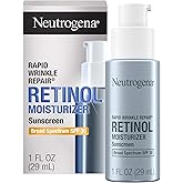 Neutrogena Rapid Wrinkle Repair Retinol Face Moisturizer with SPF 30 Sunscreen, Daily Anti-Aging Face Cream with Retinol & Hyaluronic Acid to Fight Fine Lines, Wrinkles, & Dark Spots, 1 fl. oz