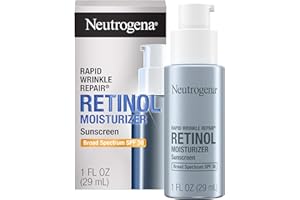 Neutrogena Rapid Wrinkle Repair Retinol Face Moisturizer with SPF 30 Sunscreen, Daily Anti-Aging Face Cream with Retinol & Hyaluronic Acid to Fight Fine Lines, Wrinkles, & Dark Spots, 1 fl. oz