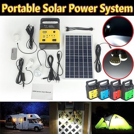 Amazoncom Fut Solar Power Generator Portable Kit Solar
