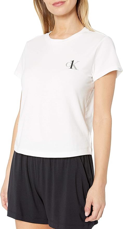 Calvin Klein 卡尔文克莱因 CK 女式圆领短袖T恤 2.6折$15 海淘转运到手约￥143