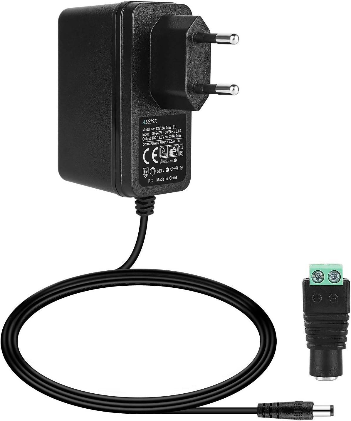 Adaptateur Machine à Laver Pliable 12V | Chargeur RC Pour Voiture Télécommandée | Prise EU/US | Sécurité Intégrée