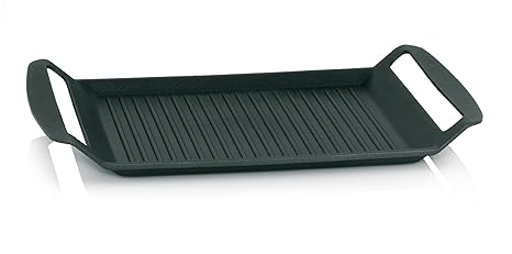 Kela 11564 Grillplatte für den Herd, Aluguss 5 mm, Induktionsgeeignet, 30 x 24 cm, Kerros