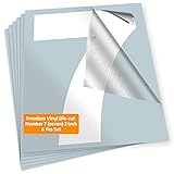 iSYFIX White Vinyl Number 7 (Seven) Stickers - 6