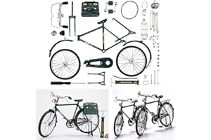 YTCPMHEA DIY Retro Bicycle Model, Metal Alloy, 51 Accessories, Unisex, Non-Riding Toy Vehicle, 11 x 7 x 5.5 in