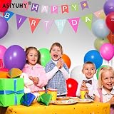 ASIYUHY Rainbow Party Balloons 100 Pack 12 Inch Multicolored Latex view 6