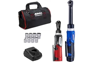 ACDelco ARW1218-K18 G12 Series 12V Li-ion Cordless 3/8” Extended Rachet Wrench & ¼” Ratchet Wrench Combo Tool Kit