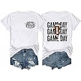 Gameday Outfits Women Cute Football Shirts Sunday Funday Game Day Graphic Tee Tank Tops