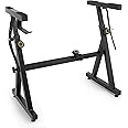 Plixio Piano Keyboard Stand - Z Style Adjustable and Portable Heavy Duty Music Stand for Kids and Adults (Fits 54 - 88 Key El