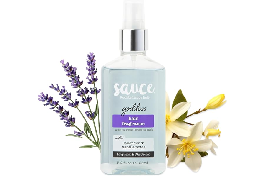 SAUCE BEAUTY Goddess Hair Fragrance, 5.2 Oz, Long-Lasting with White Lavender and Tahitian Vanilla Notes, UV Protection, Lightweight, Suitable for Everyday Use