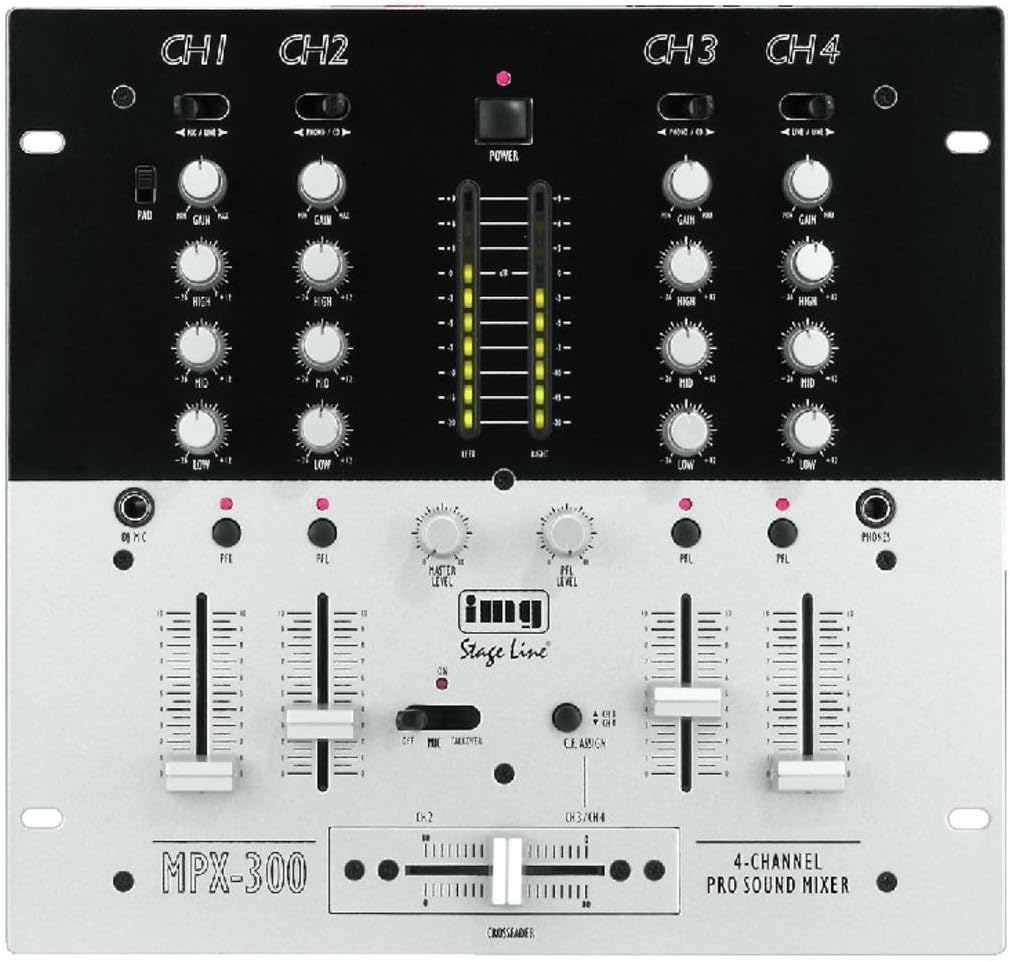 IMG Stage Line MPX300/SW Stereo DJ Mixer Amazon.co.uk Musical