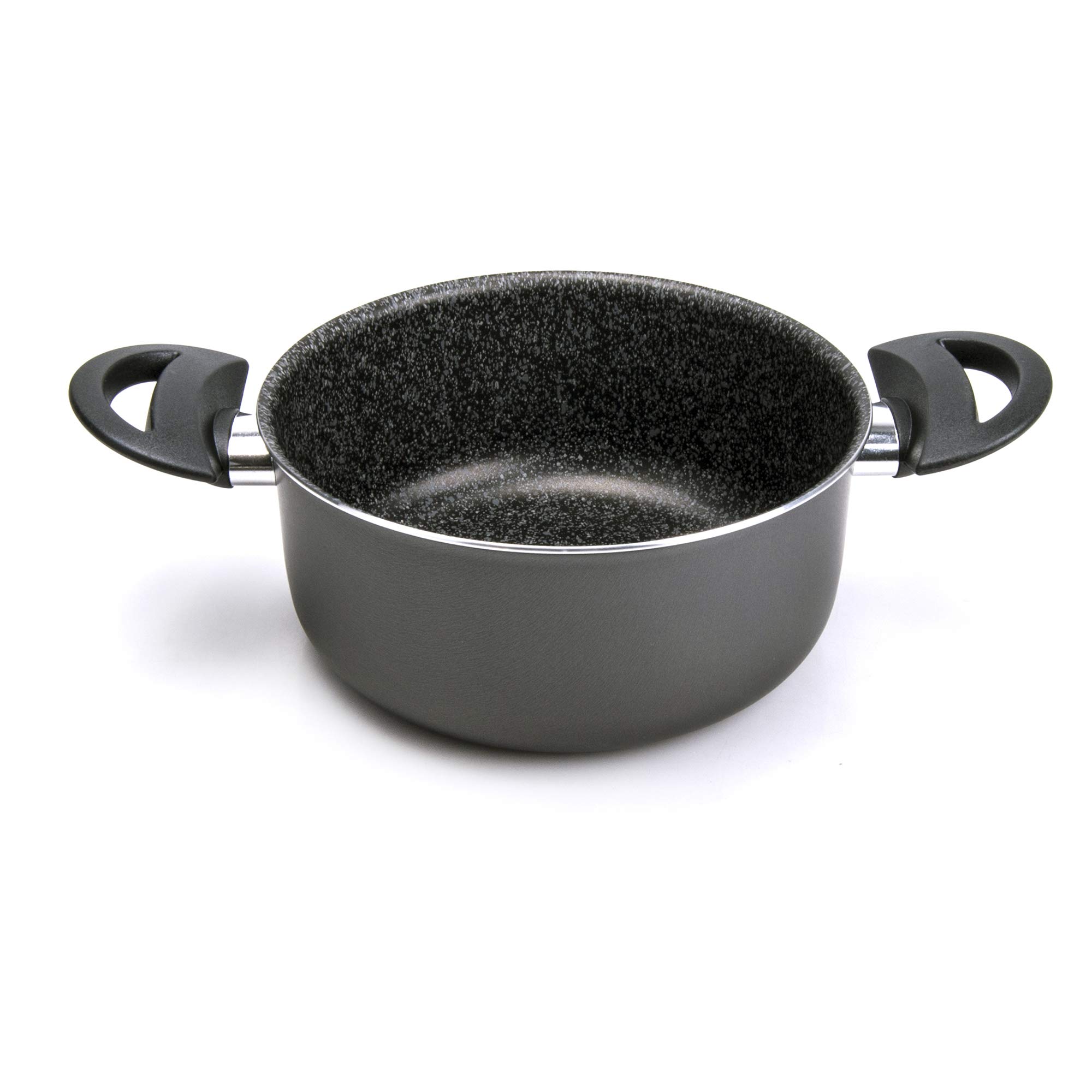 Alluflon Tradition Italy Saucepan, Aluminium, black, 16 cm