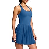 Soothfeel Womens Tennis Dress Athletic Dress with Built-in Bra & Shorts Pockets Pleated Workout Active Sport Golf Dresses