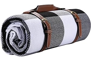 LIYUABU Picnic Blankets,Waterproof Picnic Mat 59'' x 79'',Portable Extra Large Beach Blanket,Outdoor Blanket Sandproof Insulated with Carry Handle,Perfect for Hiking/Outdoor/Camping/Beach/Park