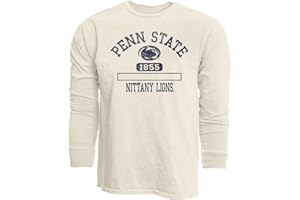 Blue 84 NCAA Officially Licensed Long Sleeve T-Shirt Ivory Dyed Ringspun