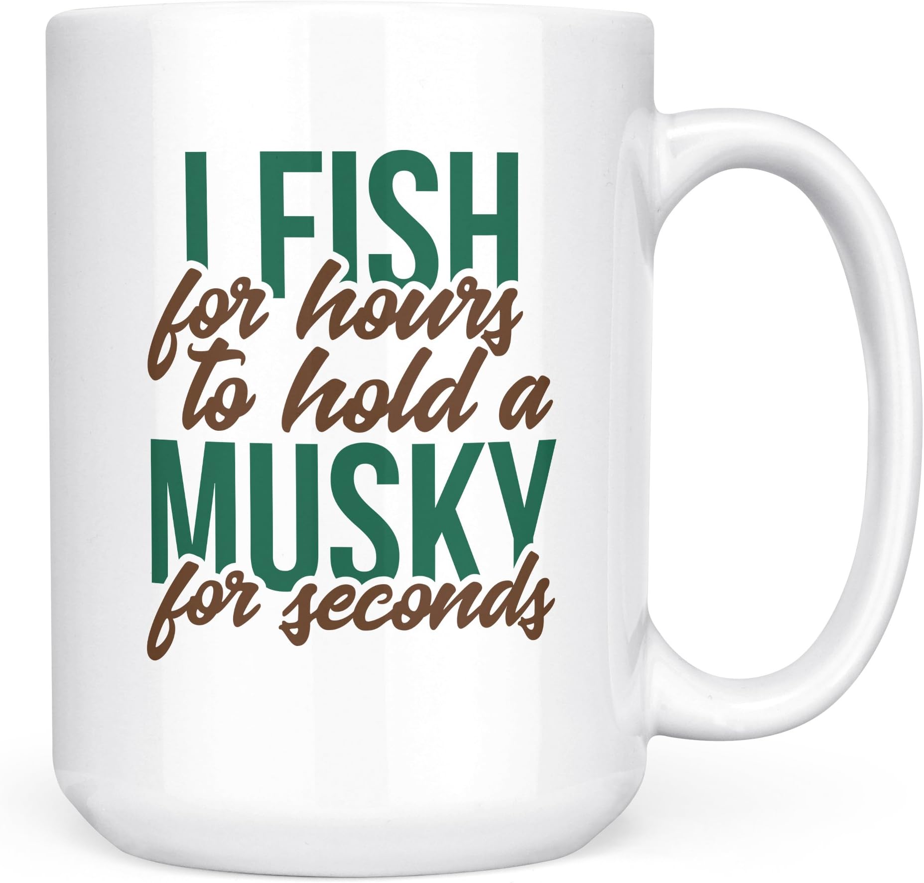 Musky Coffee Mug - Fish Themed Gifts for Musky Whisperer - Fishing Gift for Musky Killer – Ceramic 15oz