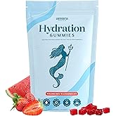 Electrolyte Gummies for Hydration | Clean Convenient Hydration Gummies, Natural Flavors, Berry Watermelon Electrolyte Chews, On-The-Go Trace Minerals, Magnesium Glycinate | Vegan, Low Sugar, 60 Count